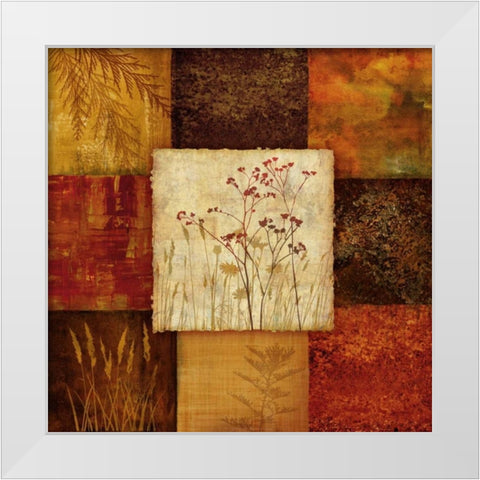 Autumns Edge II White Modern Wood Framed Art Print by Knutsen, Conrad