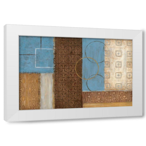 Earth and Sky I White Modern Wood Framed Art Print by Tava Studios