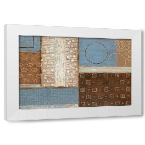 Earth and Sky II White Modern Wood Framed Art Print by Tava Studios