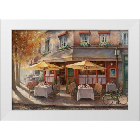 Le Petit Chatelet White Modern Wood Framed Art Print by Chiu, T.C.