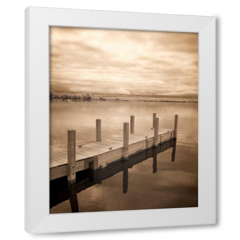 North Sky I White Modern Wood Framed Art Print by Nagler, Monte