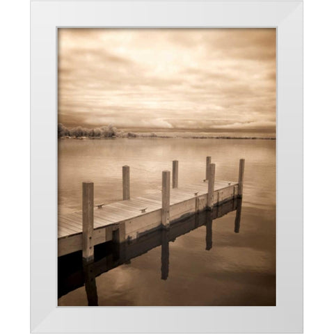 North Sky I White Modern Wood Framed Art Print by Nagler, Monte