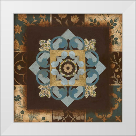 Relativity I White Modern Wood Framed Art Print by Tava Studios