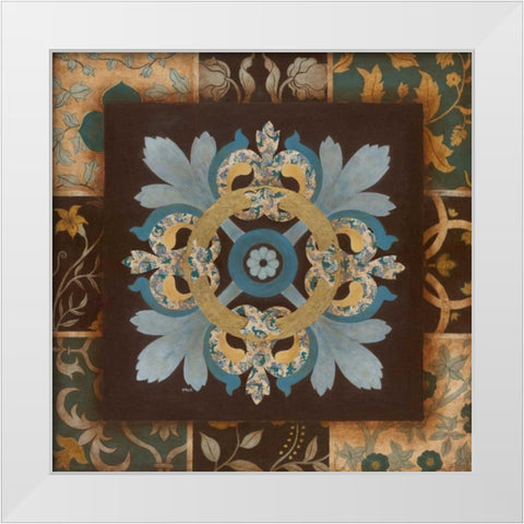 Relativity II White Modern Wood Framed Art Print by Tava Studios