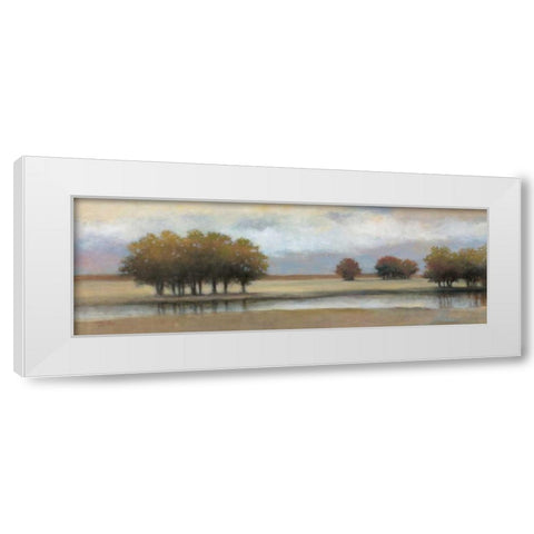 Lazy River I White Modern Wood Framed Art Print by Chiu, T.C.