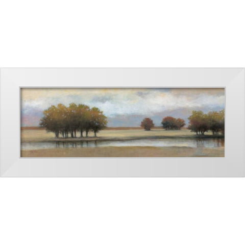 Lazy River I White Modern Wood Framed Art Print by Chiu, T.C.