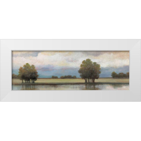 Lazy River II White Modern Wood Framed Art Print by Chiu, T.C.