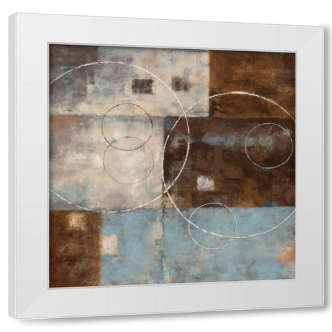 Double Vision II White Modern Wood Framed Art Print by Nan