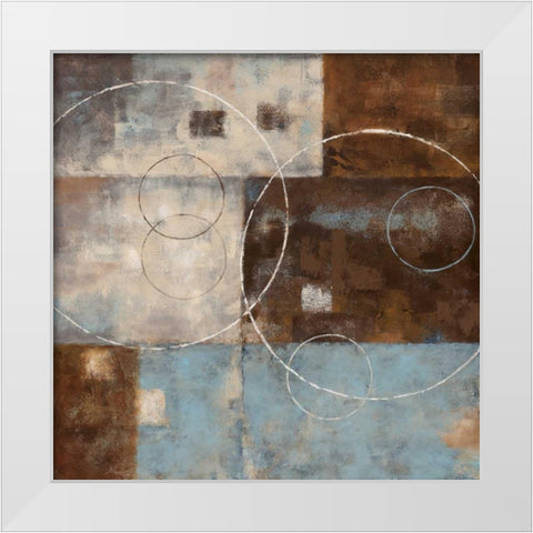 Double Vision II White Modern Wood Framed Art Print by Nan