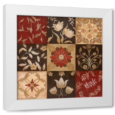 Patterns of Nature I White Modern Wood Framed Art Print by Tava Studios