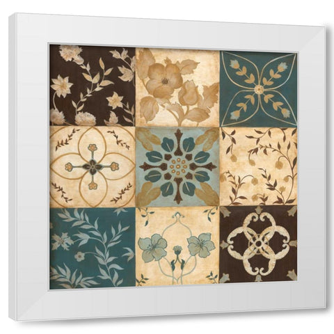 Patterns of Nature II White Modern Wood Framed Art Print by Tava Studios