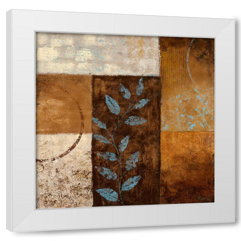 Blue Haven I White Modern Wood Framed Art Print by Nan