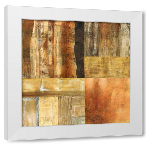 Amber Ground II White Modern Wood Framed Art Print by Olson, Norm