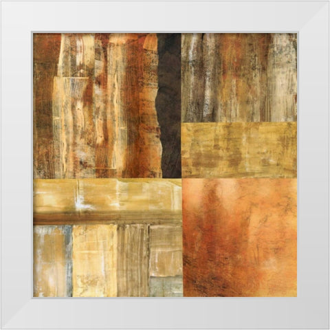 Amber Ground II White Modern Wood Framed Art Print by Olson, Norm