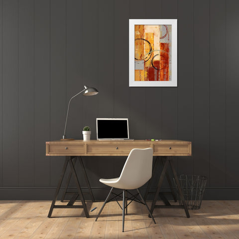 As It Goes II White Modern Wood Framed Art Print by Donovan, Maria