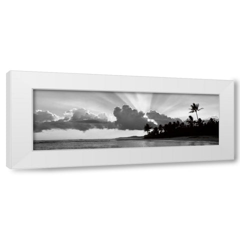 Kauai II White Modern Wood Framed Art Print by Frates, Dennis