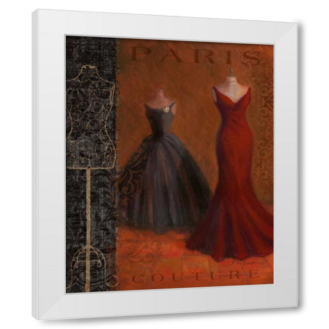 Couture I White Modern Wood Framed Art Print by Hartmann, Lisa