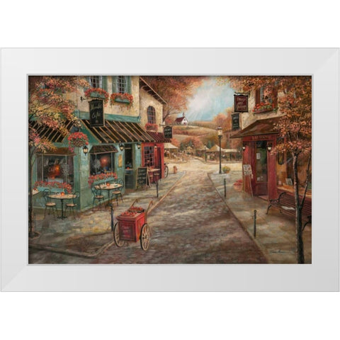 Fall Splendor White Modern Wood Framed Art Print by Manning, Ruane