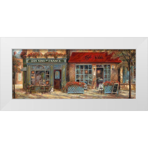 L Ambiance I White Modern Wood Framed Art Print by Manning, Ruane