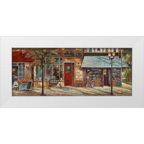 L Ambiance II White Modern Wood Framed Art Print by Manning, Ruane