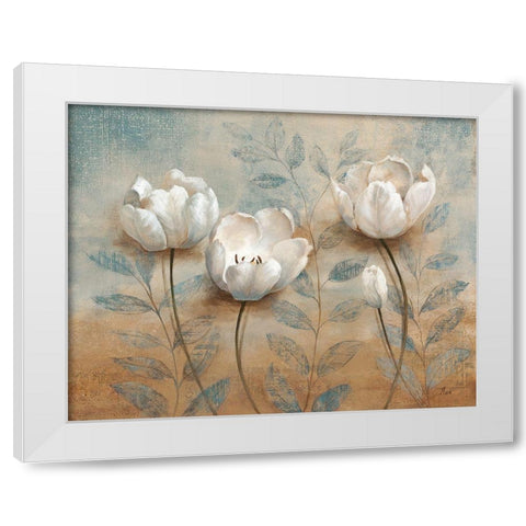 Summers Embrace II White Modern Wood Framed Art Print by Nan