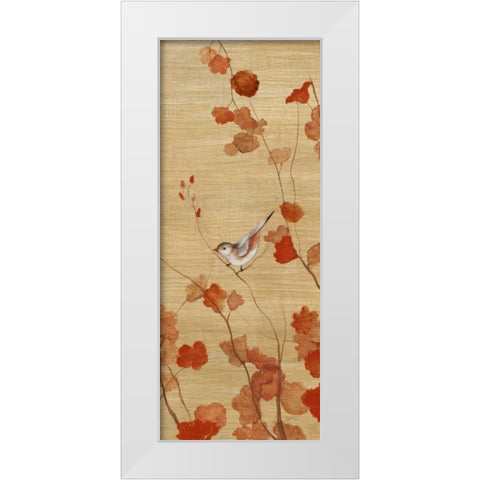 Spring Return - Detail II White Modern Wood Framed Art Print by Tava Studios