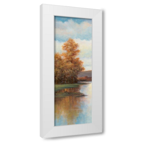 Slow River I White Modern Wood Framed Art Print by Chiu, T.C.