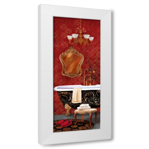 Bain de Luxe I White Modern Wood Framed Art Print by Knutsen, Conrad