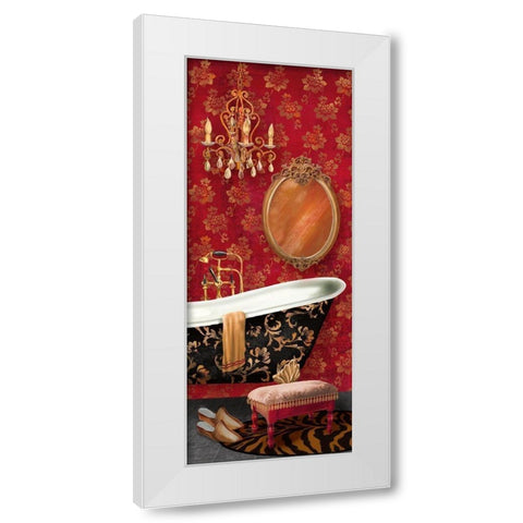 Bain de Luxe II White Modern Wood Framed Art Print by Knutsen, Conrad