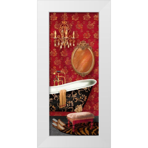 Bain de Luxe II White Modern Wood Framed Art Print by Knutsen, Conrad