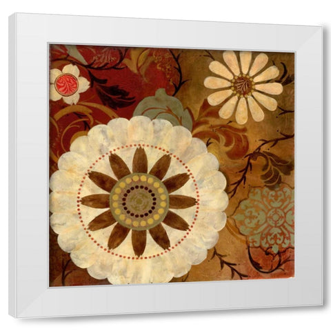 Turku I White Modern Wood Framed Art Print by Robinson, Carol