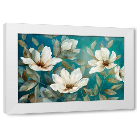 Shade of Blue White Modern Wood Framed Art Print by Robinson, Carol