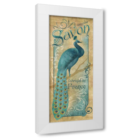 Exquise Savon White Modern Wood Framed Art Print by Knutsen, Conrad