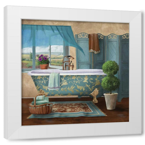 A Little Me Time I White Modern Wood Framed Art Print by Knutsen, Conrad