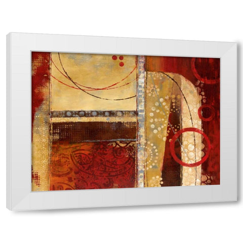 Dance of Light I White Modern Wood Framed Art Print by Nan