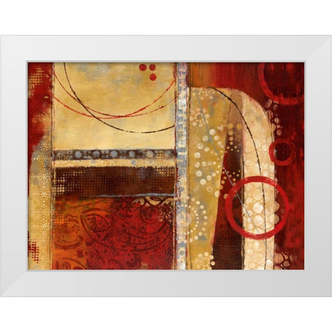 Dance of Light I White Modern Wood Framed Art Print by Nan