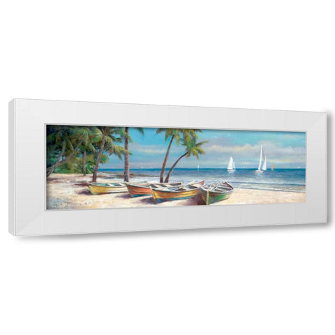 Fair Island I White Modern Wood Framed Art Print by Chiu, T.C.