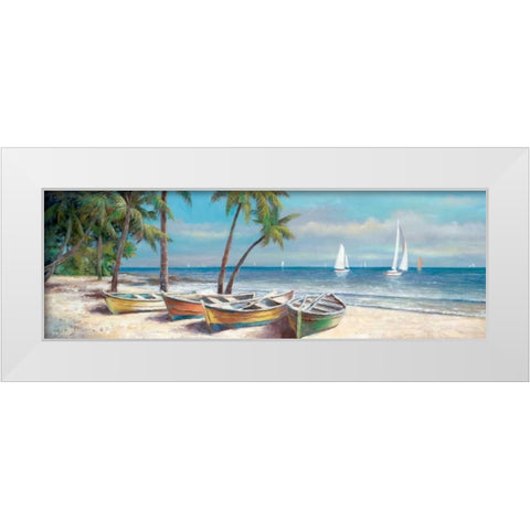 Fair Island I White Modern Wood Framed Art Print by Chiu, T.C.