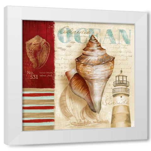 Atlantic Ocean White Modern Wood Framed Art Print by Knutsen, Conrad