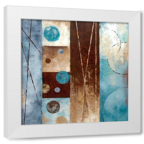 Roll With It II White Modern Wood Framed Art Print by Nan