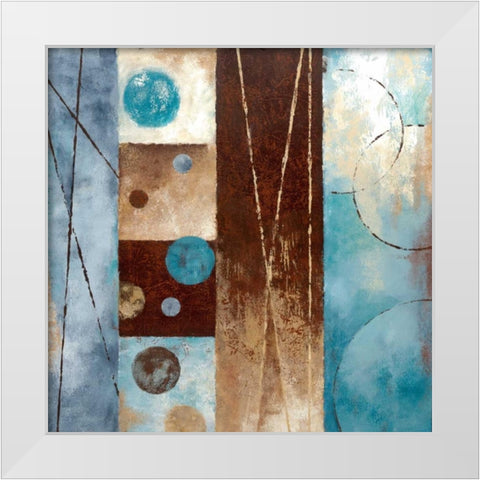 Roll With It II White Modern Wood Framed Art Print by Nan