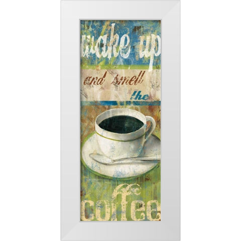 Wake Up I White Modern Wood Framed Art Print by Robinson, Carol