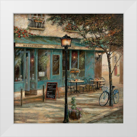 Jardin Notre Dame II White Modern Wood Framed Art Print by Manning, Ruane