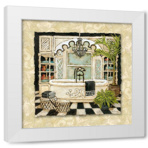 Park Avenue Bath II White Modern Wood Framed Art Print by Olson, Charlene