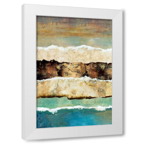 On the Edge I White Modern Wood Framed Art Print by Olson, Norm