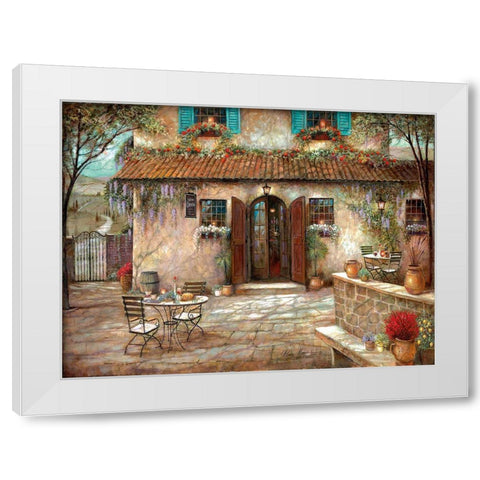 Villa Claretta White Modern Wood Framed Art Print by Manning, Ruane