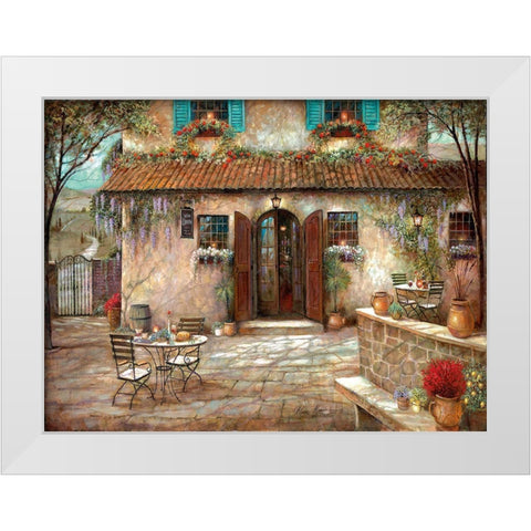 Villa Claretta White Modern Wood Framed Art Print by Manning, Ruane