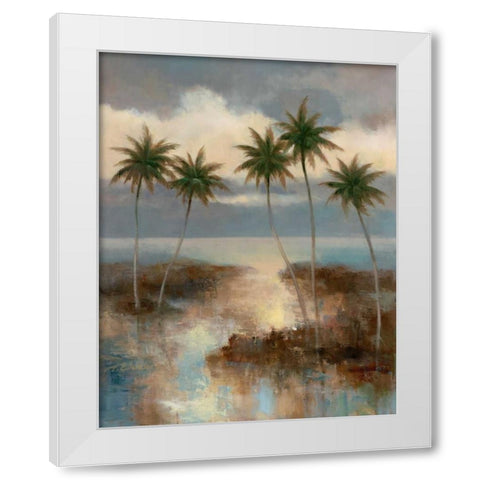 After the Rain I White Modern Wood Framed Art Print by Chiu, T.C.