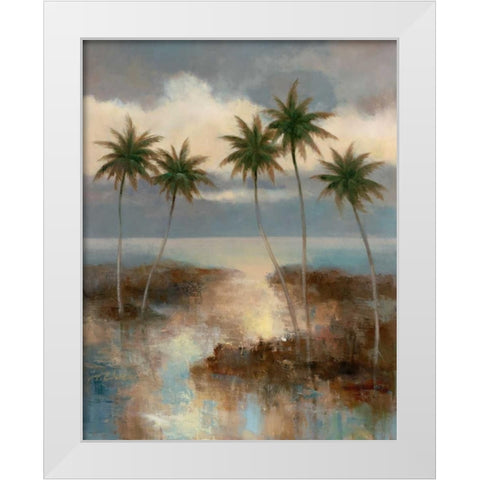 After the Rain I White Modern Wood Framed Art Print by Chiu, T.C.