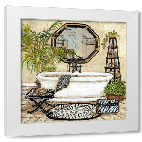 Touch of Exotic II White Modern Wood Framed Art Print by Olson, Charlene